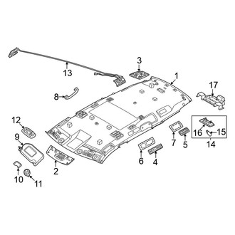 Nissan OE - Roof - Interior Trim (W/O Sunroof), (S / SL / SV)