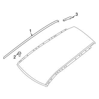 Nissan OE - Roof - Exterior Trim (With Sunroof), (Platinum / Rock Creek / SL / SV)