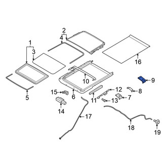 Nissan OE - Rear Right Sunroof Frame Bracket