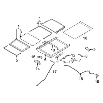 Nissan OE - Roof - Sunroof (With Sunroof)