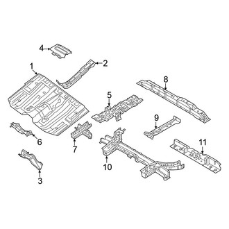 Nissan OE - Pillars, Rocker & Floor - Floor & Rails