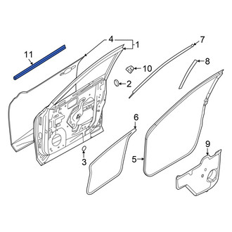 Nissan OE - Front Left Door Window Belt Weatherstrip