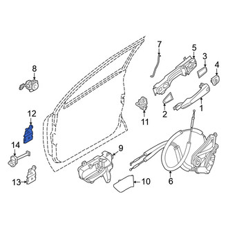 Nissan OE - Front Left Lower Door Hinge