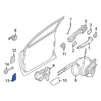 Nissan OE - Front Left Lower Door Hinge