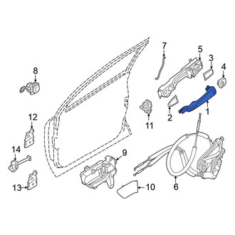 Nissan OE - Rear Outer Exterior Door Handle