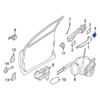 Nissan OE - Front Right Exterior Door Handle Cover