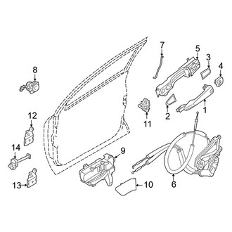 Nissan OE - Front Door - Lock & Hardware