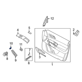 Nissan OE - Front Left Door Lock Switch