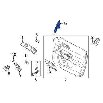 Nissan OE - Front Left Door Mirror Trim Ring