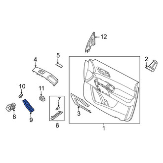 Nissan OE - Front Left Door Window Lock-Out Switch