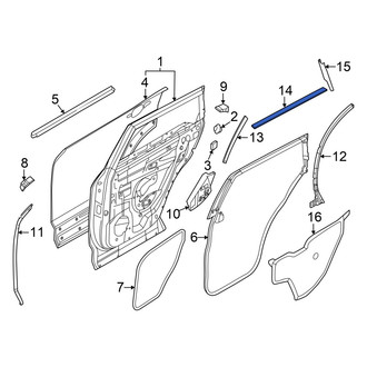 Nissan OE - Rear Center Left Black Out Tape