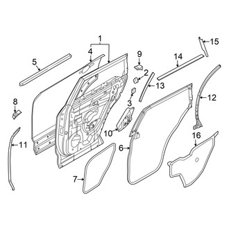 Nissan OE - Rear Door - Door & Components