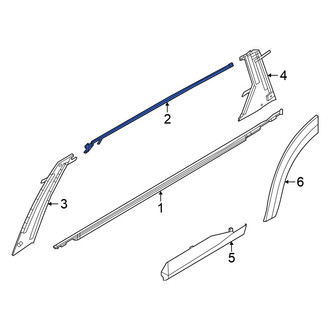 Nissan OE - Rear Right Door Reveal Molding
