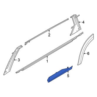 Nissan OE - Front Left Lower Door Molding