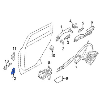 Nissan OE - Rear Left Lower Door Hinge