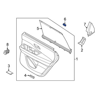 Nissan OE - Door Glass Sunshade Clip
