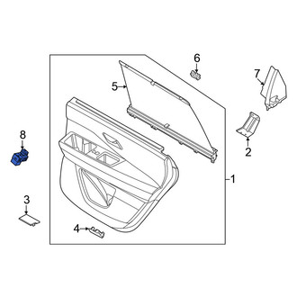 Nissan OE - Front Right Door Window Switch