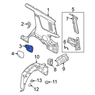 Nissan OE - Rear Left Fuel Filler Housing