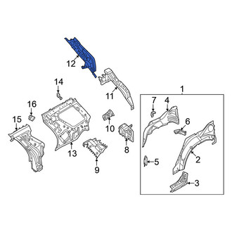 Nissan OE - Left Inner Body D-Pillar