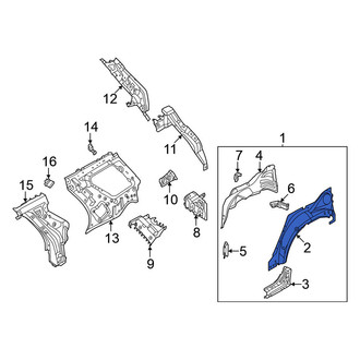 Nissan OE - Rear Right Outer Wheel Housing Side Panel