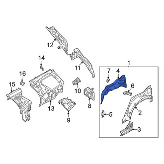 Nissan OE - Rear Left Outer Wheel Housing Side Panel