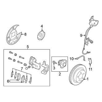 Nissan OE - Rear Suspension - Brake Components (FWD)