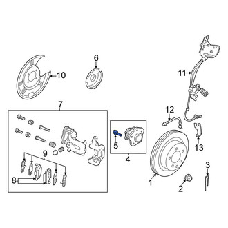 Nissan OE - Rear Wheel Lug Stud