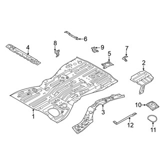 Nissan OE - Rear Body & Floor - Floor & Rails (Floor Pan & Components)