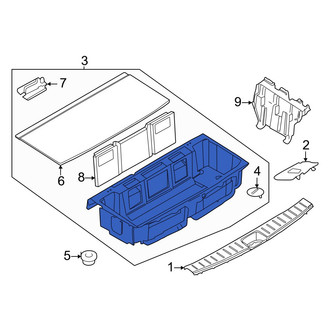 Nissan OE - Rear Trunk Floor Storage Box