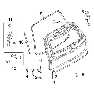 Nissan OE - Lift Gate - Gate & Hardware