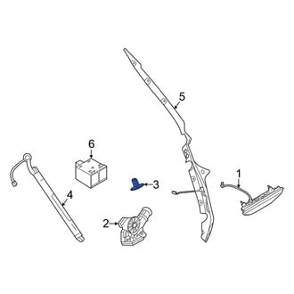 Nissan OE - Rear Liftgate Lock Striker Plate