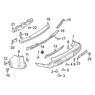 Nissan OE - Bumper Cover Reinforcement Clip