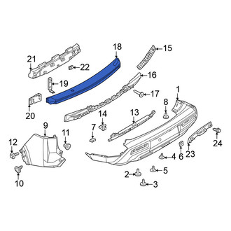Nissan OE - Rear Bumper Impact Bar