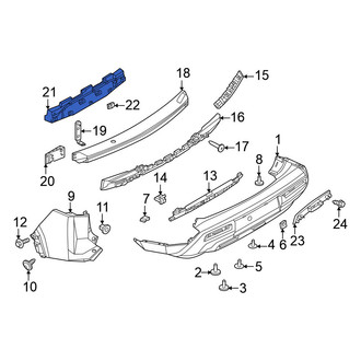Nissan OE - Rear Upper Bumper Impact Absorber