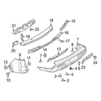 Nissan OE - License Plate Bracket Grommet