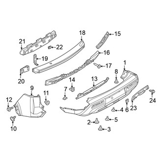 Nissan OE - Rear Bumper - Bumper & Components
