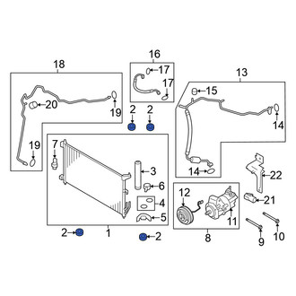 Nissan OE - A/C Condenser Bracket Insulator