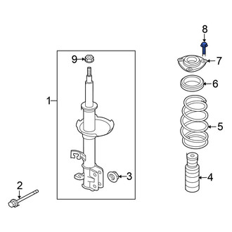 Nissan OE - Suspension Strut Mount Bolt