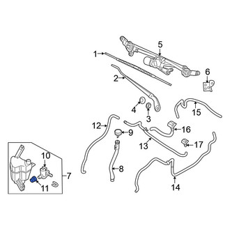 Nissan OE - Windshield Washer Pump Grommet