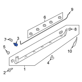Nissan OE - Rocker Panel Molding Clip