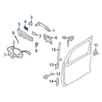 Nissan OE - Rear Exterior Door Handle Gasket