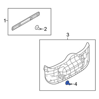 Nissan OE - Lower Liftgate Trim Panel Clip