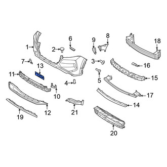 Nissan OE - Front License Plate Bracket
