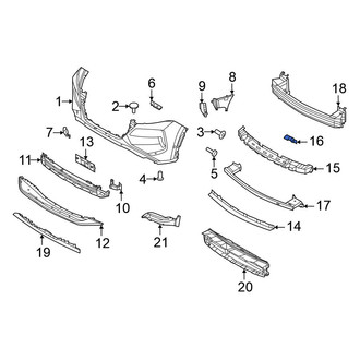 Nissan OE - Front Left Bumper Impact Absorber Bracket