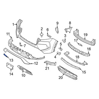 Nissan OE - Front Upper Bumper Trim