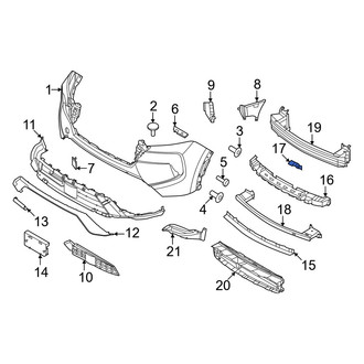 Nissan OE - Front Left Bumper Impact Absorber Bracket