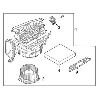 Nissan OE - Air Conditioner & Heater - Blower Motor & Fan