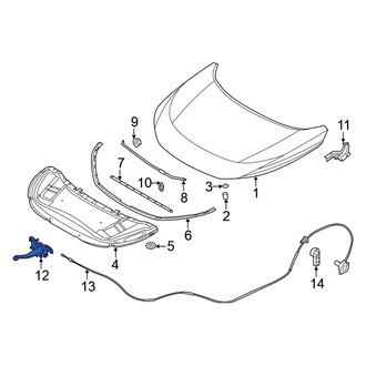 Nissan OE - Front Hood Latch