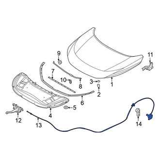 Nissan OE - Front Hood Release Cable