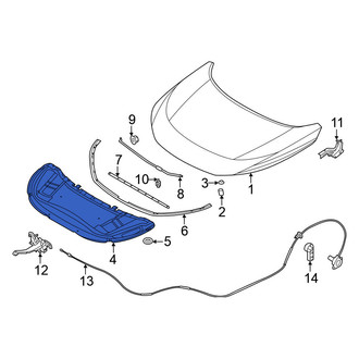 Nissan OE - Front Hood Insulation Pad